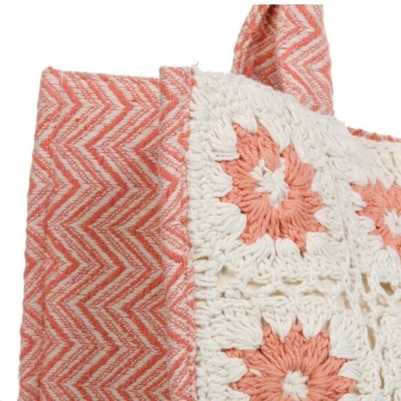 Antik Kraft Zaina Crochet Structured Box Handbag Magenta Hue 🆕📦⌚🏃💨⚡🚚 - Picture 6 of 16